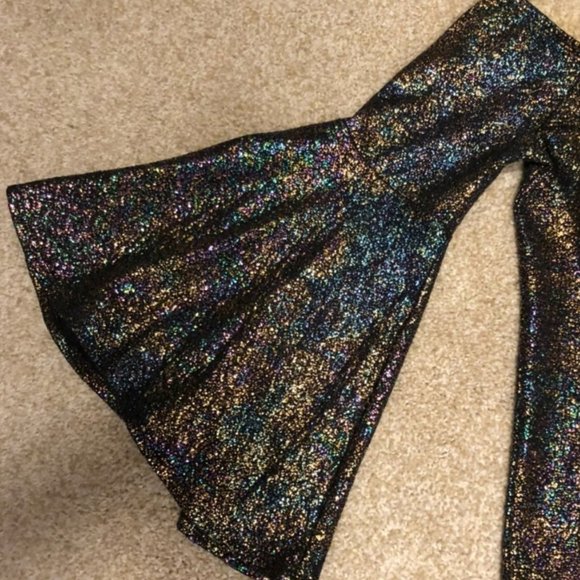 Macys Bar 111  multi color off shoulder top - Picture 1 of 5